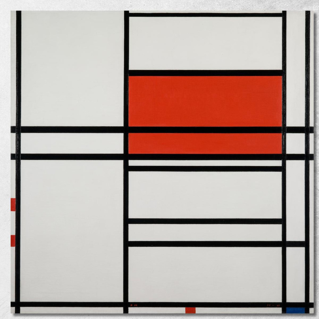 Composizione Di Rosso E Bianco Nom 1Composizione N. 4 Con Rosso E Blu Piet Mondrian pmn27 quadro stampato su tela
