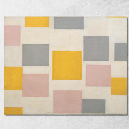 Composizione Con Piani Di Colore 5 Piet Mondrian pmn30 quadro stampato su tela