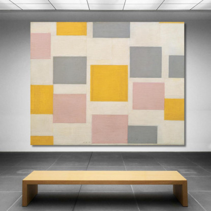 Composizione Con Piani Di Colore 5 Piet Mondrian pmn30 quadro stampato su tela