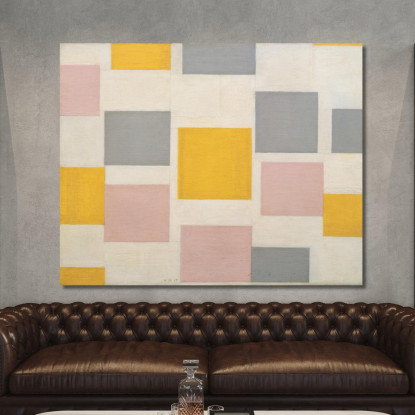 Composizione Con Piani Di Colore 5 Piet Mondrian pmn30 quadro stampato su tela