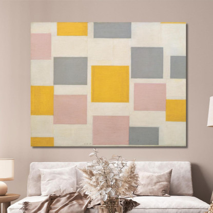 Composizione Con Piani Di Colore 5 Piet Mondrian pmn30 quadro stampato su tela