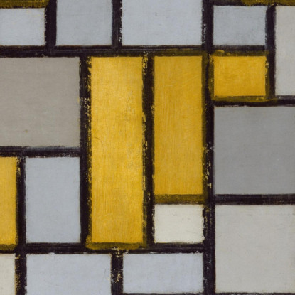 Composizione Con Griglia 1 Piet Mondrian pmn31 quadro stampato su tela