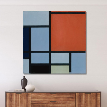 Composizione Piet Mondrian pmn33 quadro stampato su tela