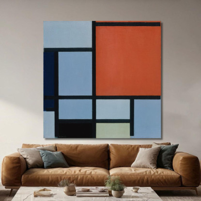 Composizione Piet Mondrian pmn33 quadro stampato su tela