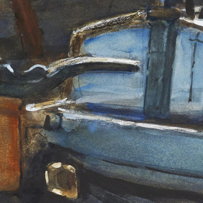 Bacino Di Carenaggio A Durgerdam Piet Mondrian pmn36 quadro stampato su tela