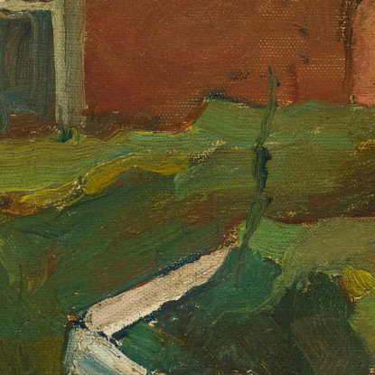 Fabbricato Agricolo Con Ponte Piet Mondrian pmn37 quadro stampato su tela