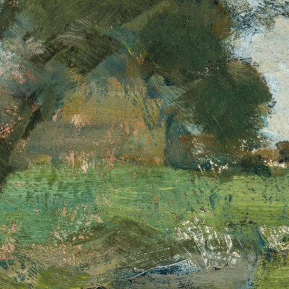 Contesto Agricolo Con Albero In Primo Piano E Canale Di Irrigazione Piet Mondrian pmn41 quadro stampato su tela