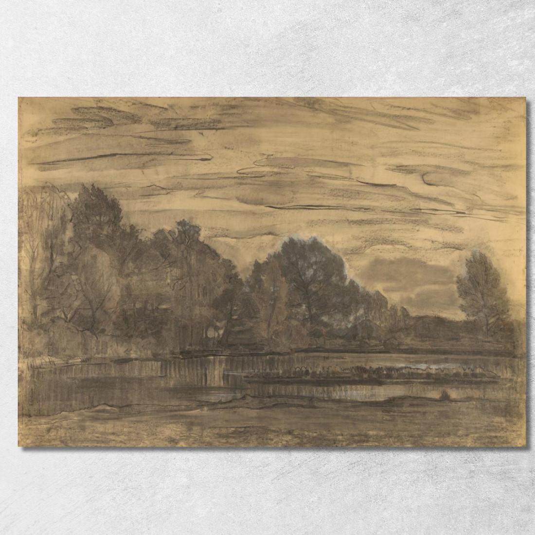 Da Vicino A Saasveld Piet Mondrian pmn42 quadro stampato su tela