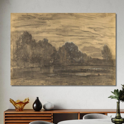 Da Vicino A Saasveld Piet Mondrian pmn42 quadro stampato su tela