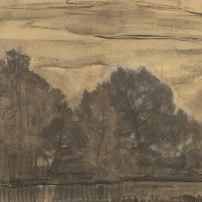 Da Vicino A Saasveld Piet Mondrian pmn42 quadro stampato su tela