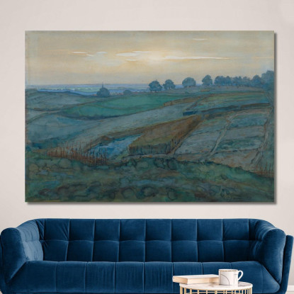 Paesaggio Vicino Ad Arnhem Piet Mondrian pmn49 quadro stampato su tela