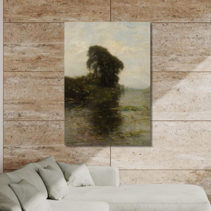 Fattoria Landzicht Sotto Il Cielo Azzurro Piet Mondrian pmn51 quadro stampato su tela