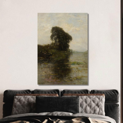 Fattoria Landzicht Sotto Il Cielo Azzurro Piet Mondrian pmn51 quadro stampato su tela