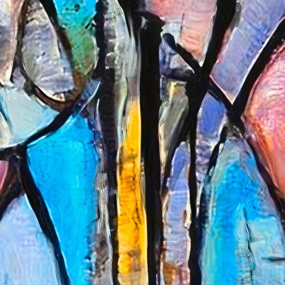 Alberi Piet Mondrian pmn52 quadro stampato su tela