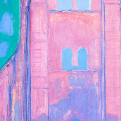 Campanile Della Chiesa A Domburg Piet Mondrian pmn58 quadro stampato su tela