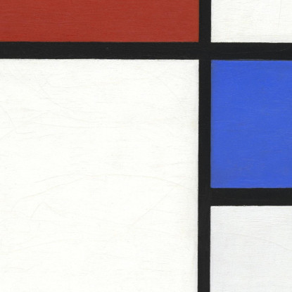 Composizione N. Ii Con Rosso E Blu Piet Mondrian pmn59 quadro stampato su tela