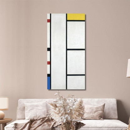 Composizione Con Rosso Giallo E Blu Piet Mondrian pmn61 quadro stampato su tela