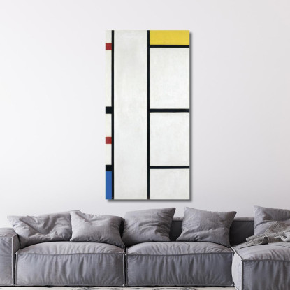 Composizione Con Rosso Giallo E Blu Piet Mondrian pmn61 quadro stampato su tela