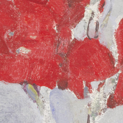 Gladioli Rossi Piet Mondrian pmn63 quadro stampato su tela