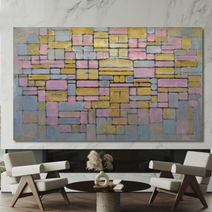 Quadro N. 2 Composizione Piet Mondrian pmn66 quadro stampato su tela