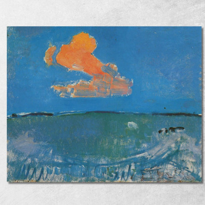 La Nuvola Rossa Piet Mondrian pmn68 quadro stampato su tela