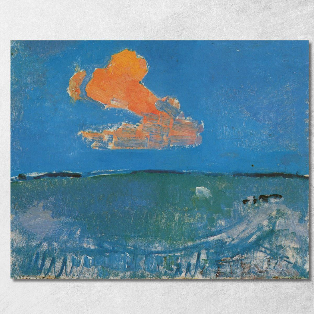 La Nuvola Rossa Piet Mondrian pmn68 quadro stampato su tela