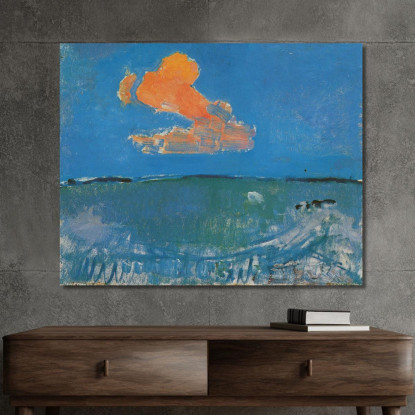 La Nuvola Rossa Piet Mondrian pmn68 quadro stampato su tela