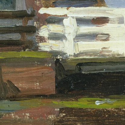 Veduta Troncata Del Mulino Broekzijder Sulle Ali Gein Rivolte A Ovest Piet Mondrian pmn70 quadro stampato su tela