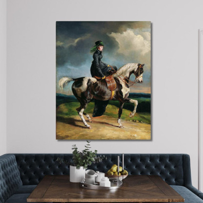 Amazzone Théodore Géricault tgr19 quadro stampato su tela