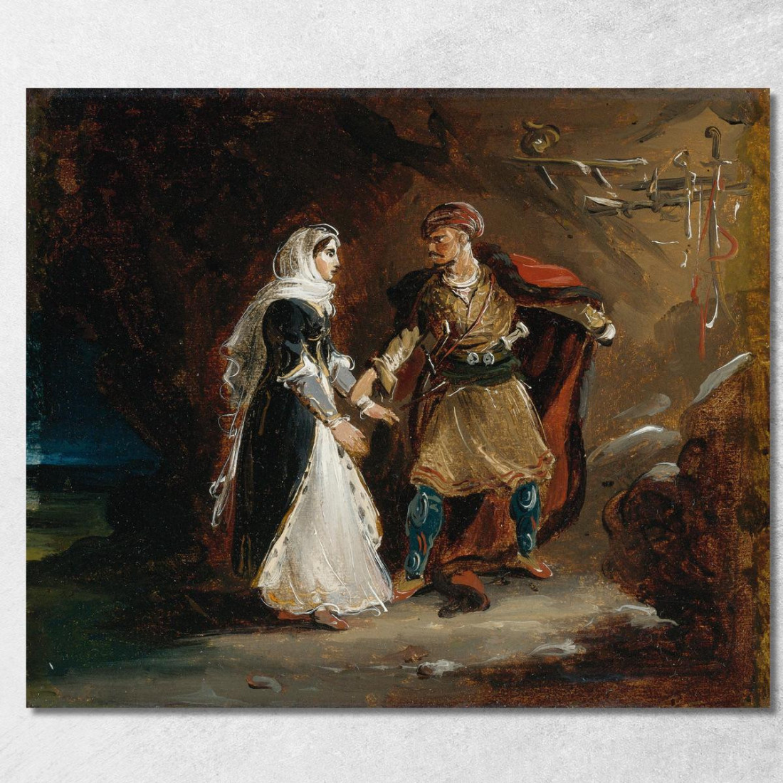 La Sposa Di Abydos Théodore Géricault tgr20 quadro stampato su tela