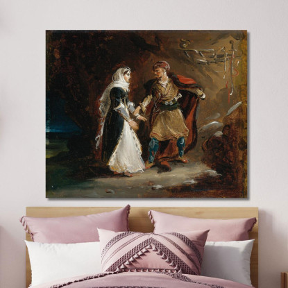 La Sposa Di Abydos Théodore Géricault tgr20 quadro stampato su tela