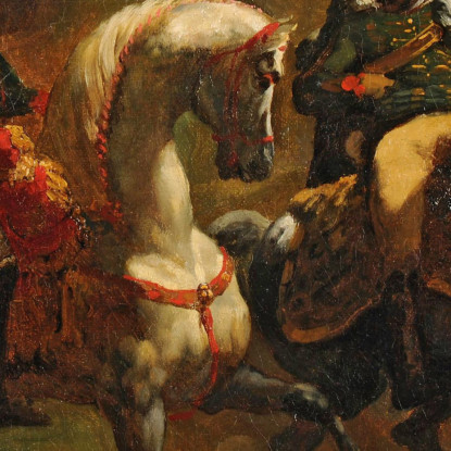 Napoleone Impartisce Un Ordine Ad Un Alto Ufficiale Delle Guide Théodore Géricault tgr30 quadro stampato su tela