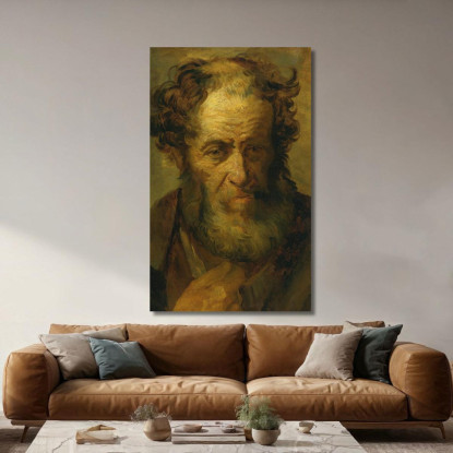 Ritratto Di Un Uomo Anziano Théodore Géricault tgr34 quadro stampato su tela