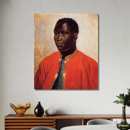 Ritratto Di Un Negro Théodore Géricault tgr36 quadro stampato su tela