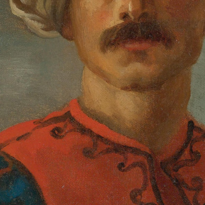 Ritratto Di Mamelucco Il Mamelucco Della Galleria Di Orleans Théodore Géricault tgr38 quadro stampato su tela