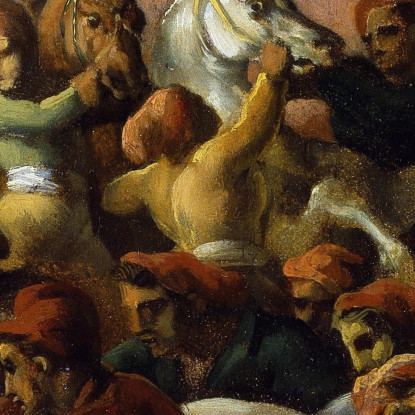 Riderless Racers A Roma Théodore Géricault tgr41 quadro stampato su tela