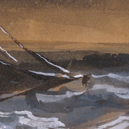 Barca A Vela Su Un Mare In Tempesta Théodore Géricault tgr42 quadro stampato su tela