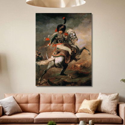 Il Cacciatore In Carica Théodore Géricault tgr47 quadro stampato su tela