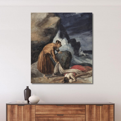 La Tempesta Théodore Géricault tgr55 quadro stampato su tela