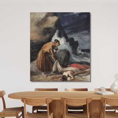La Tempesta Théodore Géricault tgr55 quadro stampato su tela