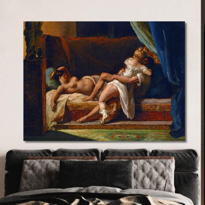 Tre Amanti Théodore Géricault tgr58 quadro stampato su tela