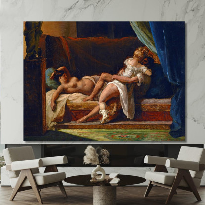 Tre Amanti Théodore Géricault tgr58 quadro stampato su tela
