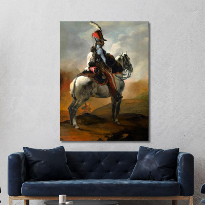 Trombettiere Degli Ussari Théodore Géricault tgr59 quadro stampato su tela