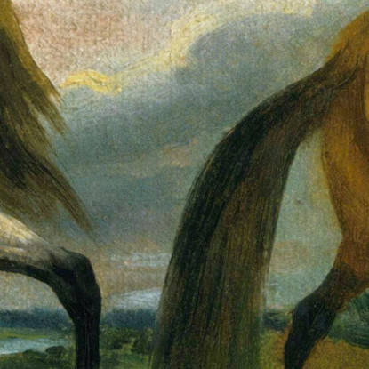 Due Cavalli Théodore Géricault tgr61 quadro stampato su tela