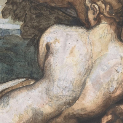 Venere E Amore In Un Paesaggio Secondo Annibale Carracci Théodore Géricault tgr62 quadro stampato su tela