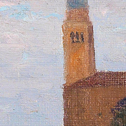Una Vista Della Cattedrale Di Chioggia 2 Alfred Zoff azf9 quadro stampato su tela