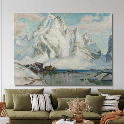 Dopo Il Massacro. Studio Dalla Norvegia Settentrionale Anna Boberg abb5 quadro stampato su tela