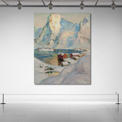 Una Giornata Di Primavera Artica. Studio Dalla Norvegia Settentrionale Anna Boberg abb7 quadro stampato su tela