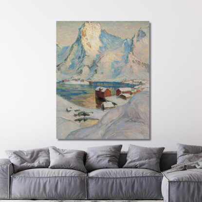 Una Giornata Di Primavera Artica. Studio Dalla Norvegia Settentrionale Anna Boberg abb7 quadro stampato su tela