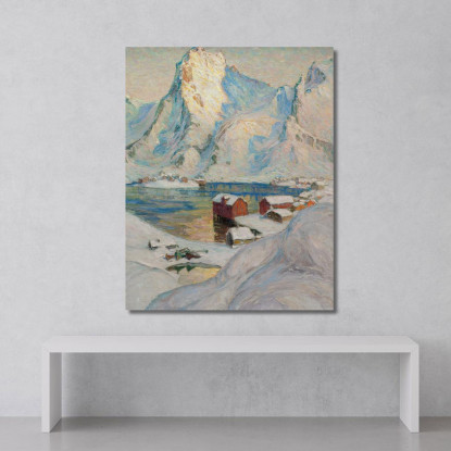 Una Giornata Di Primavera Artica. Studio Dalla Norvegia Settentrionale Anna Boberg abb7 quadro stampato su tela